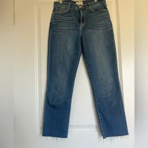 - L’AGENCE High Waisted Straight Leg Denim Jeans Size 27