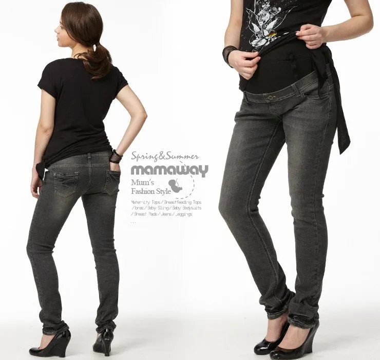 13523Z Straight Leg Maternity Jeans