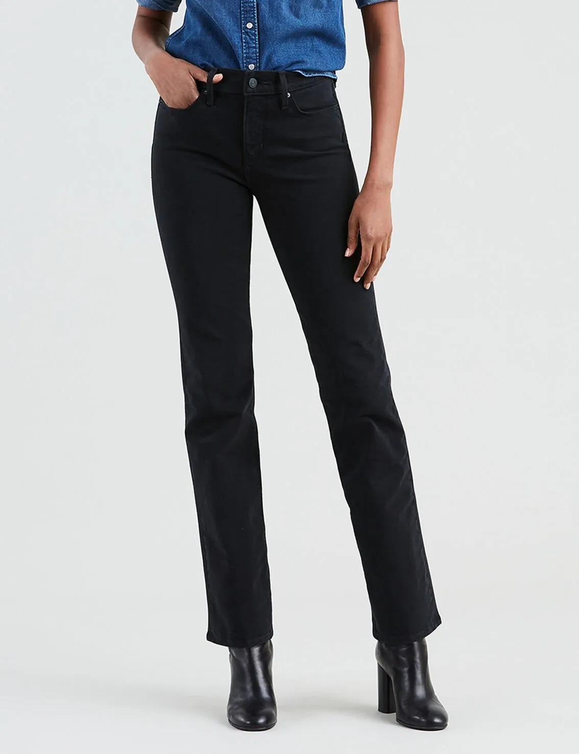 314 Shaping Straight Jeans - Black