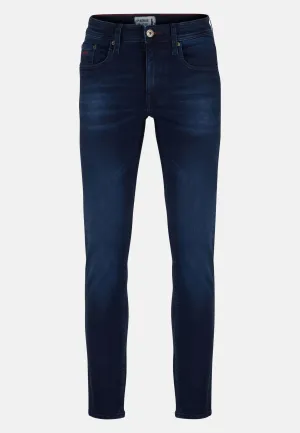 6th Sense Braxten Stretch Straight Cut Jeans - Blue Black