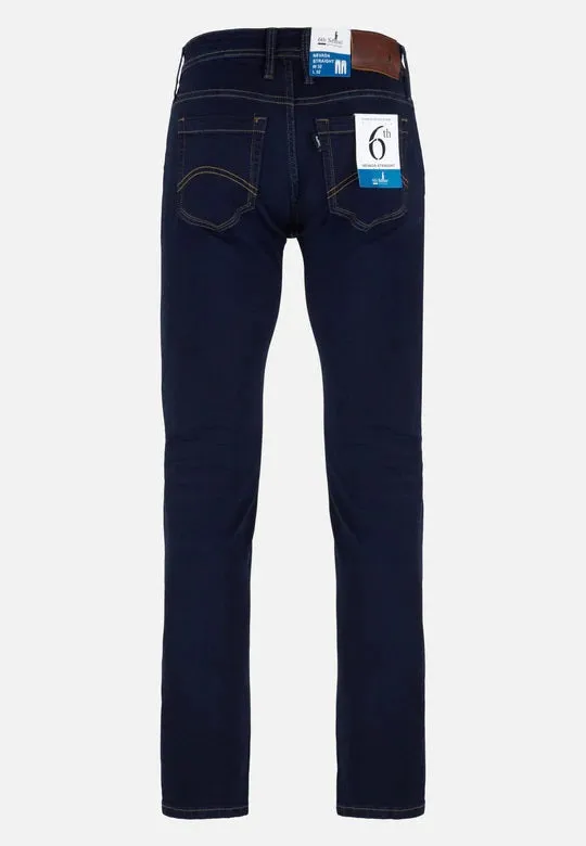 6th Sense Nevada Stretch Straight Cut Jeans - Stone Wash