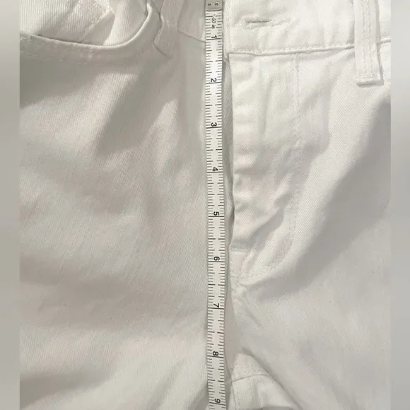 7 for all Mankind Flare Vintage White Wide Leg Sz 28 EUC