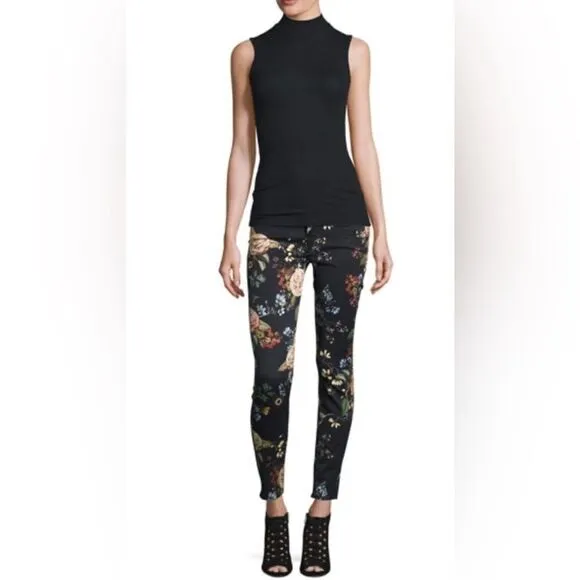 7 for All Mankind Botanical Floral Skinny Jeans 28 ($199)