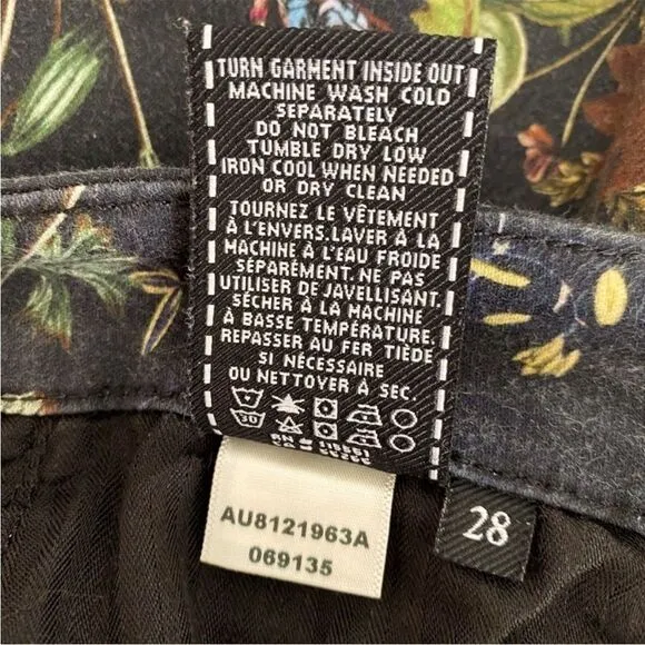 7 for All Mankind Botanical Floral Skinny Jeans 28 ($199)