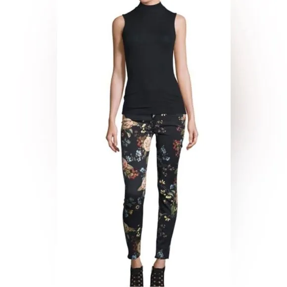 7 for All Mankind Botanical Floral Skinny Jeans 28 ($199)