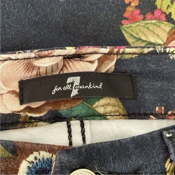 7 for All Mankind Botanical Floral Skinny Jeans 28 ($199)
