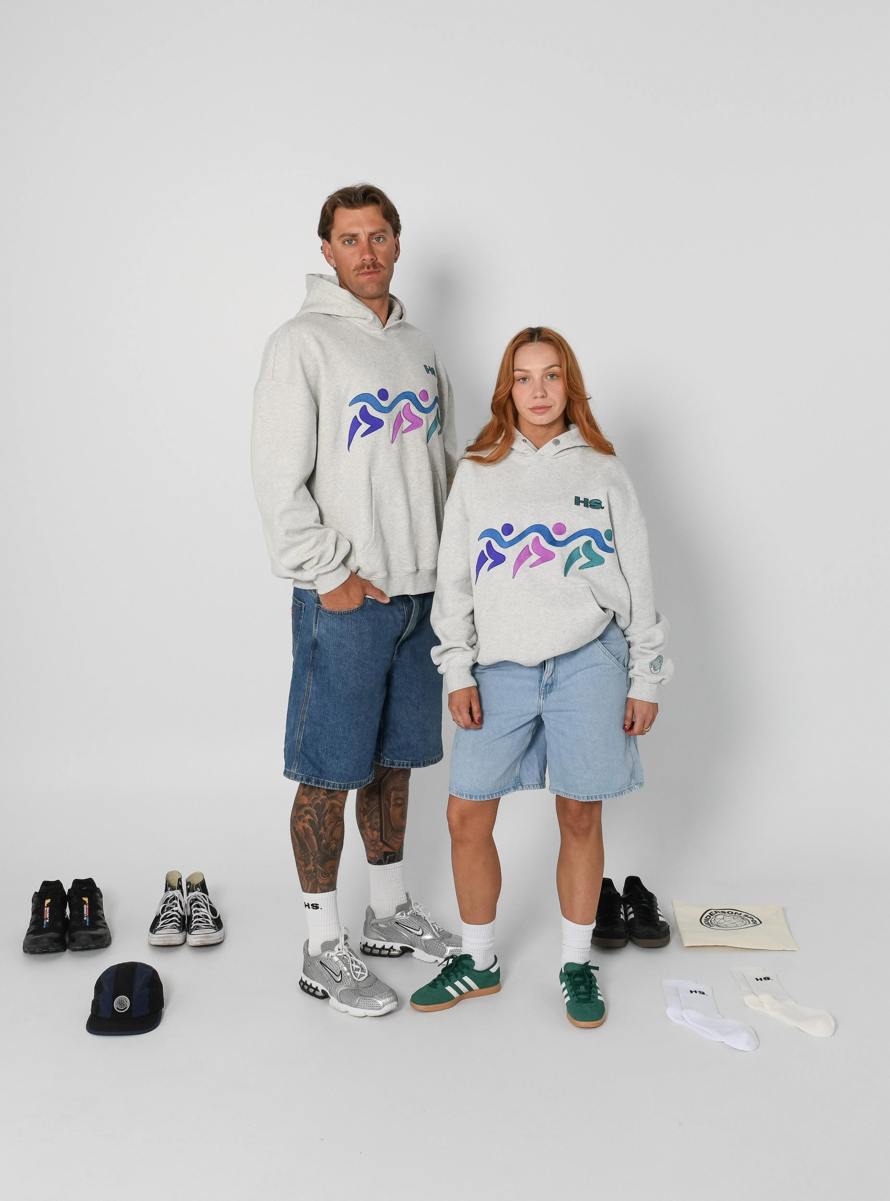96' GAMES HOODIE - Marl Grey