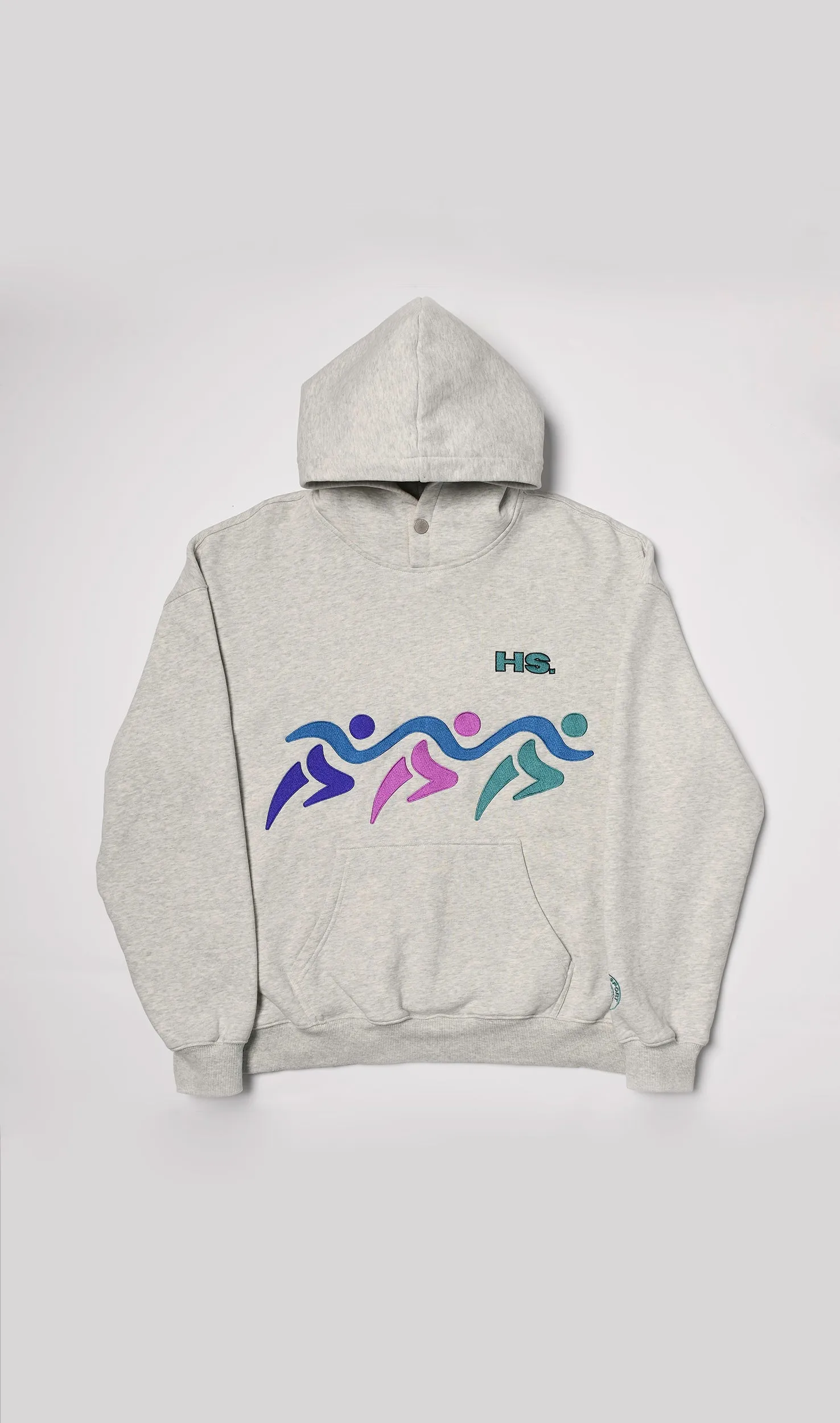 96' GAMES HOODIE - Marl Grey