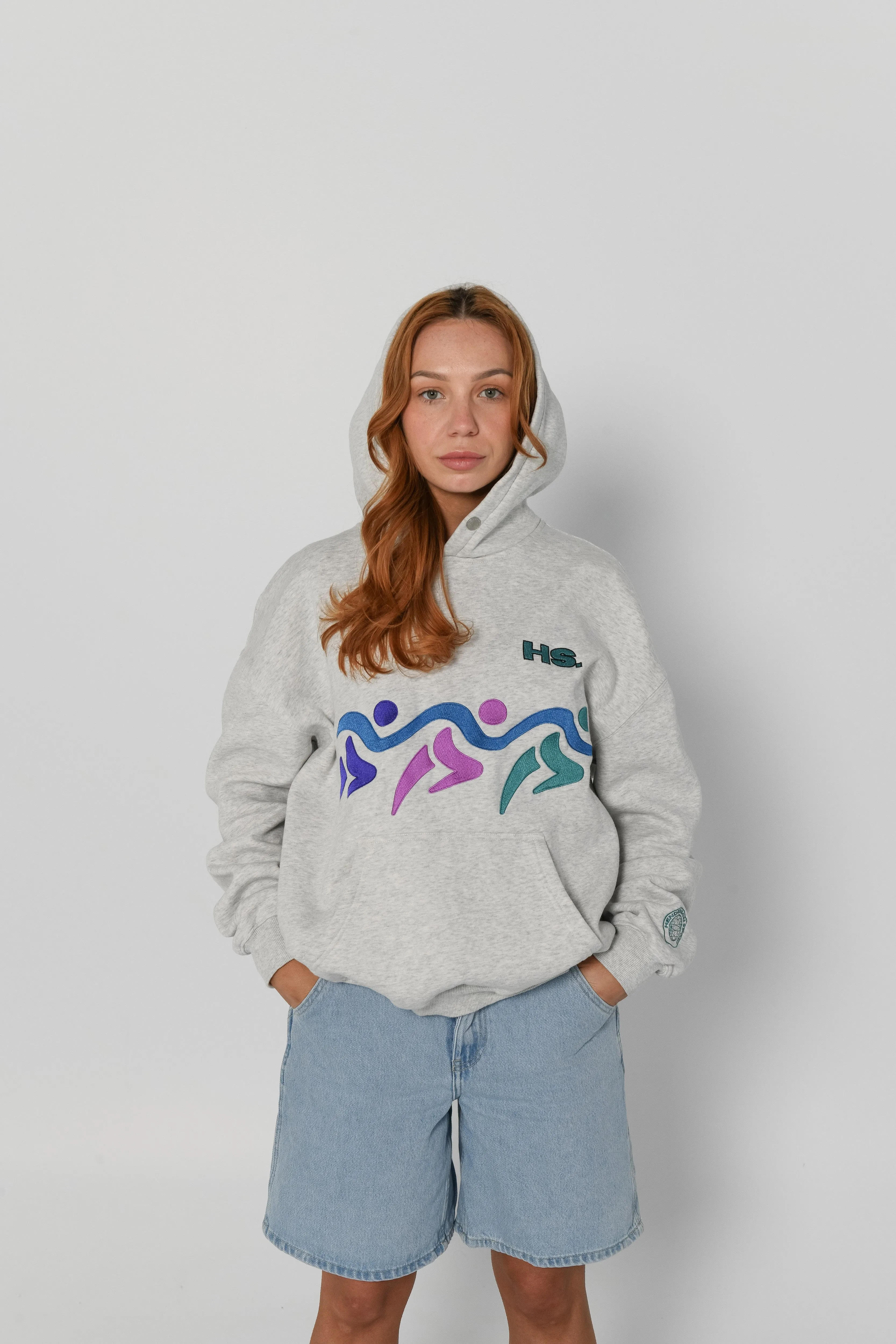 96' GAMES HOODIE - Marl Grey