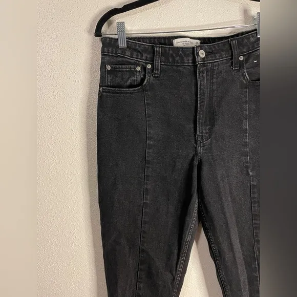 Abercrombie &amp; Fitch The Skinny High Rise Curve Love Split Hem Jeans 29/8 Regular