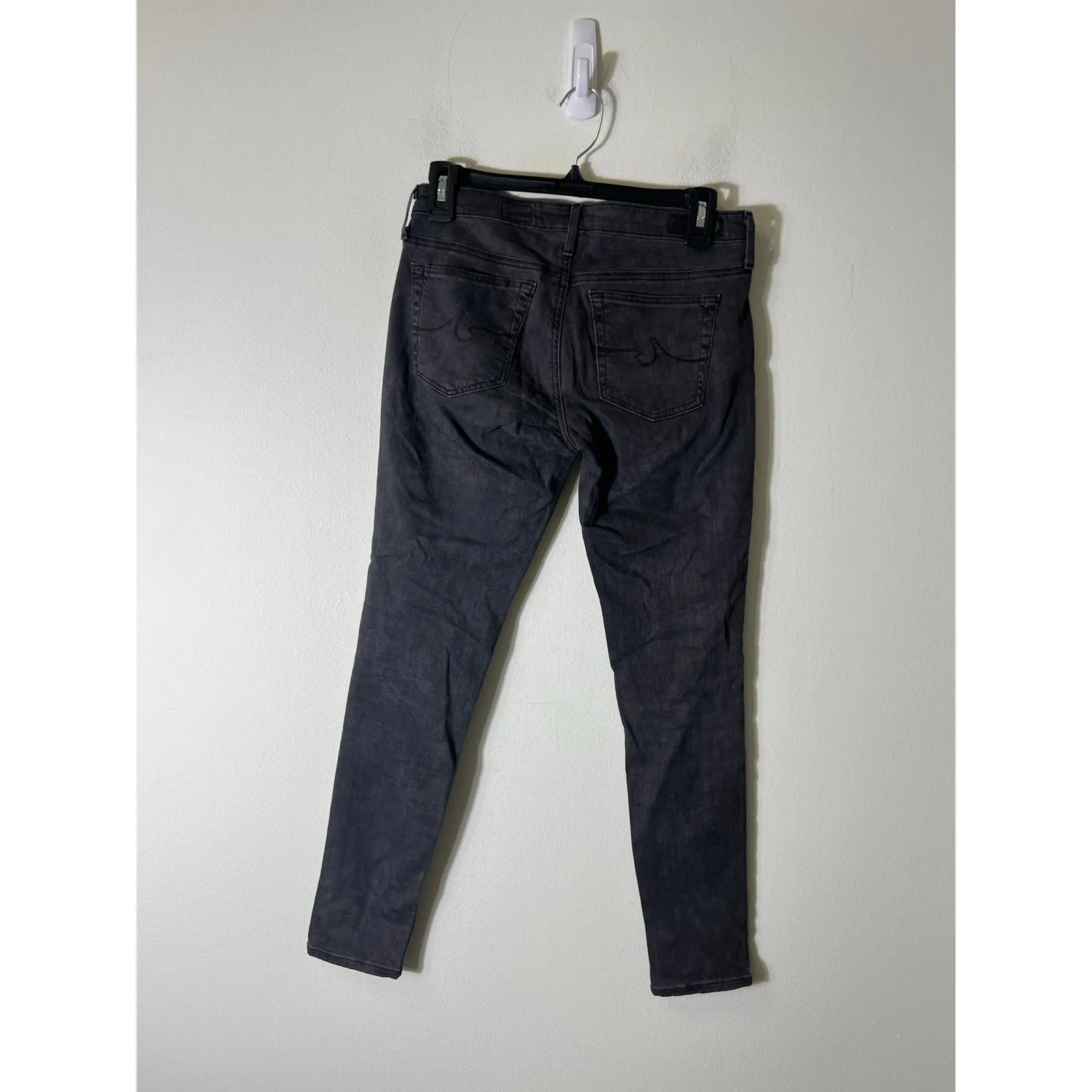 Adriano Goldschmied The Legging Ankle Super Skinny Ankle Black Jeans Sz 26R
