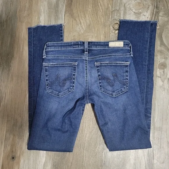 Ag Adrianna Goldschmied Aubrey skinny straight jeans size 25R
