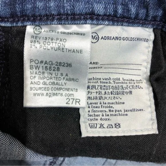 AG Adriano Goldschmied The Farrah High Rise Skinny Jeans 27 EUC