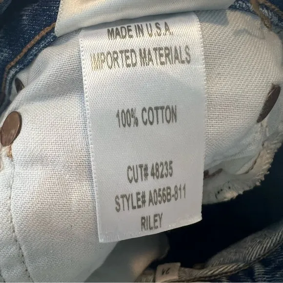 Agolde Riley High Rise Straight Leg Jeans