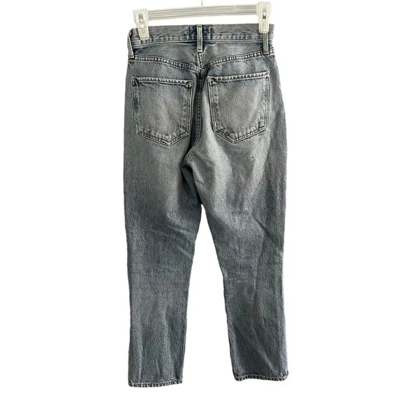 Agolde Riley High Rise Straight Leg Jeans