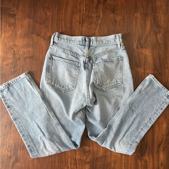 Agolde Riley High Rise Straight Leg Jeans