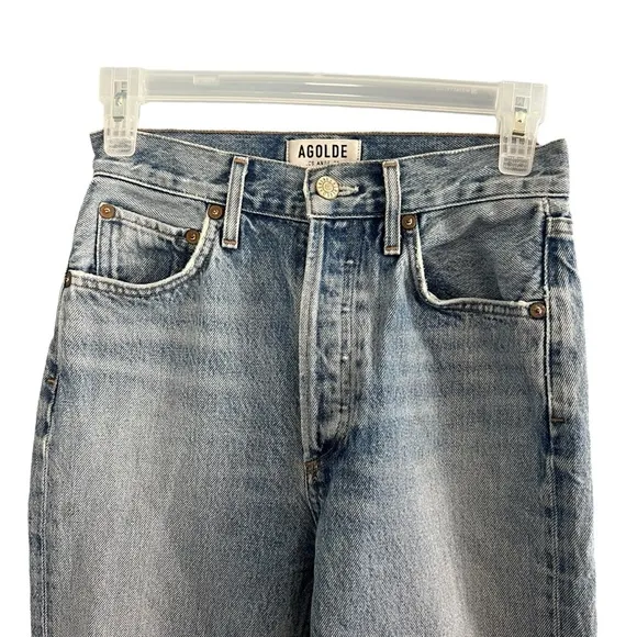 Agolde Riley High Rise Straight Leg Jeans