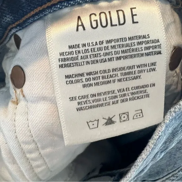 Agolde Riley High Rise Straight Leg Jeans