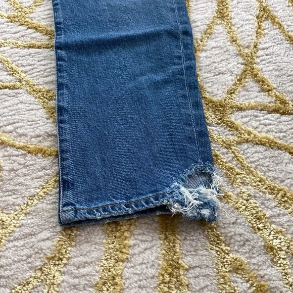 Agolde Toni Medium Wash Straight Leg Jeans