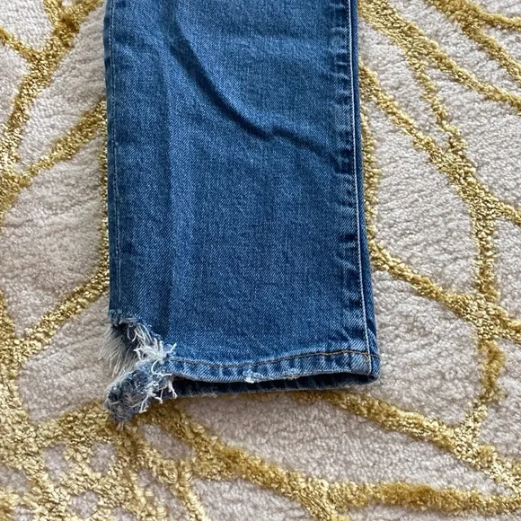 Agolde Toni Medium Wash Straight Leg Jeans