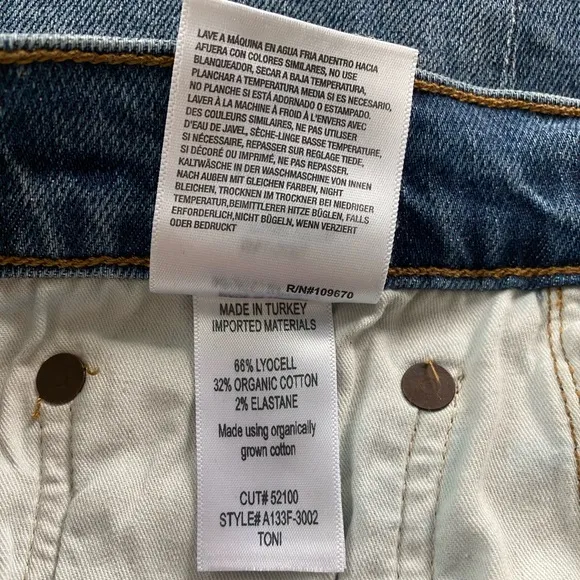 Agolde Toni Medium Wash Straight Leg Jeans