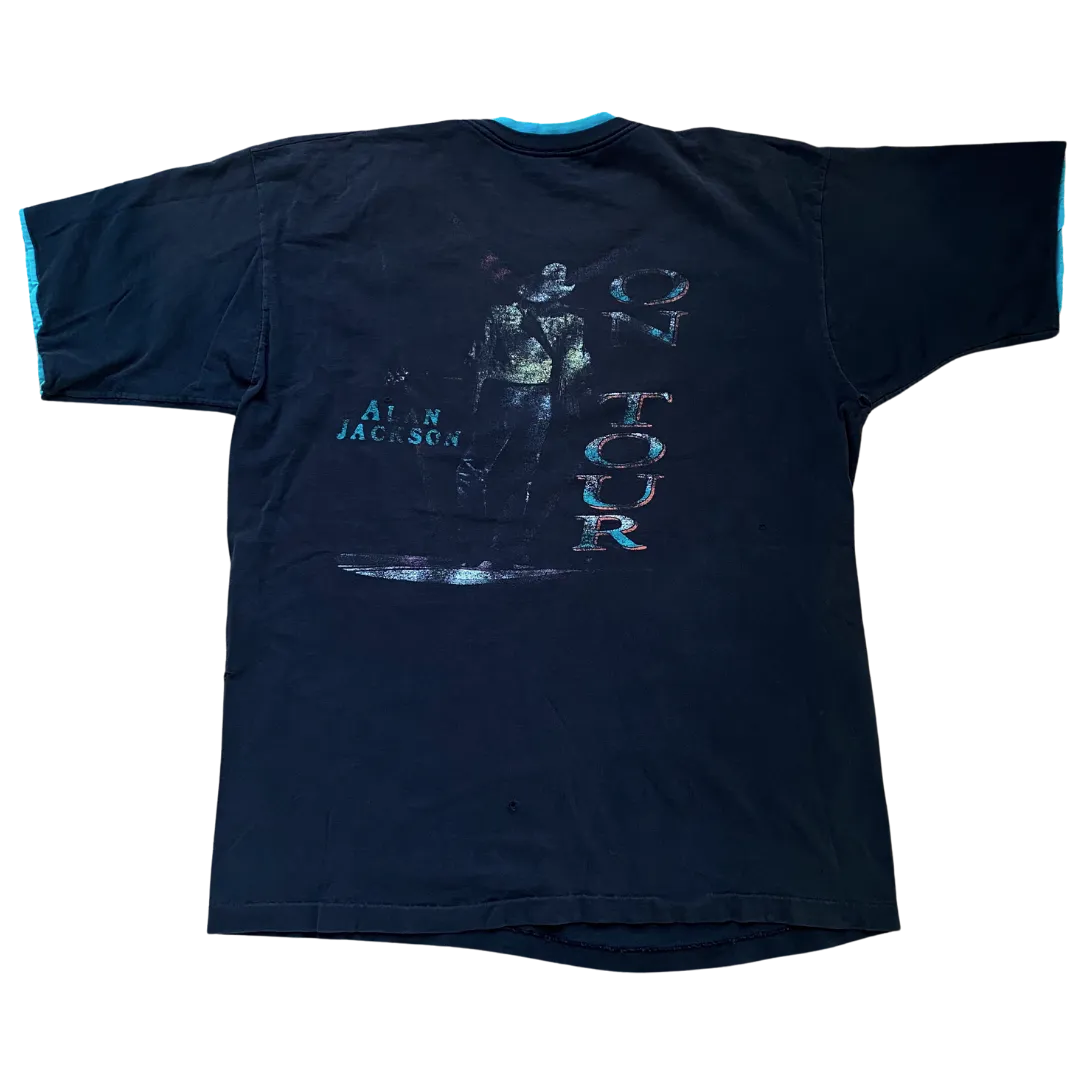 Alan Jackson On Tour Double Tee Size XL