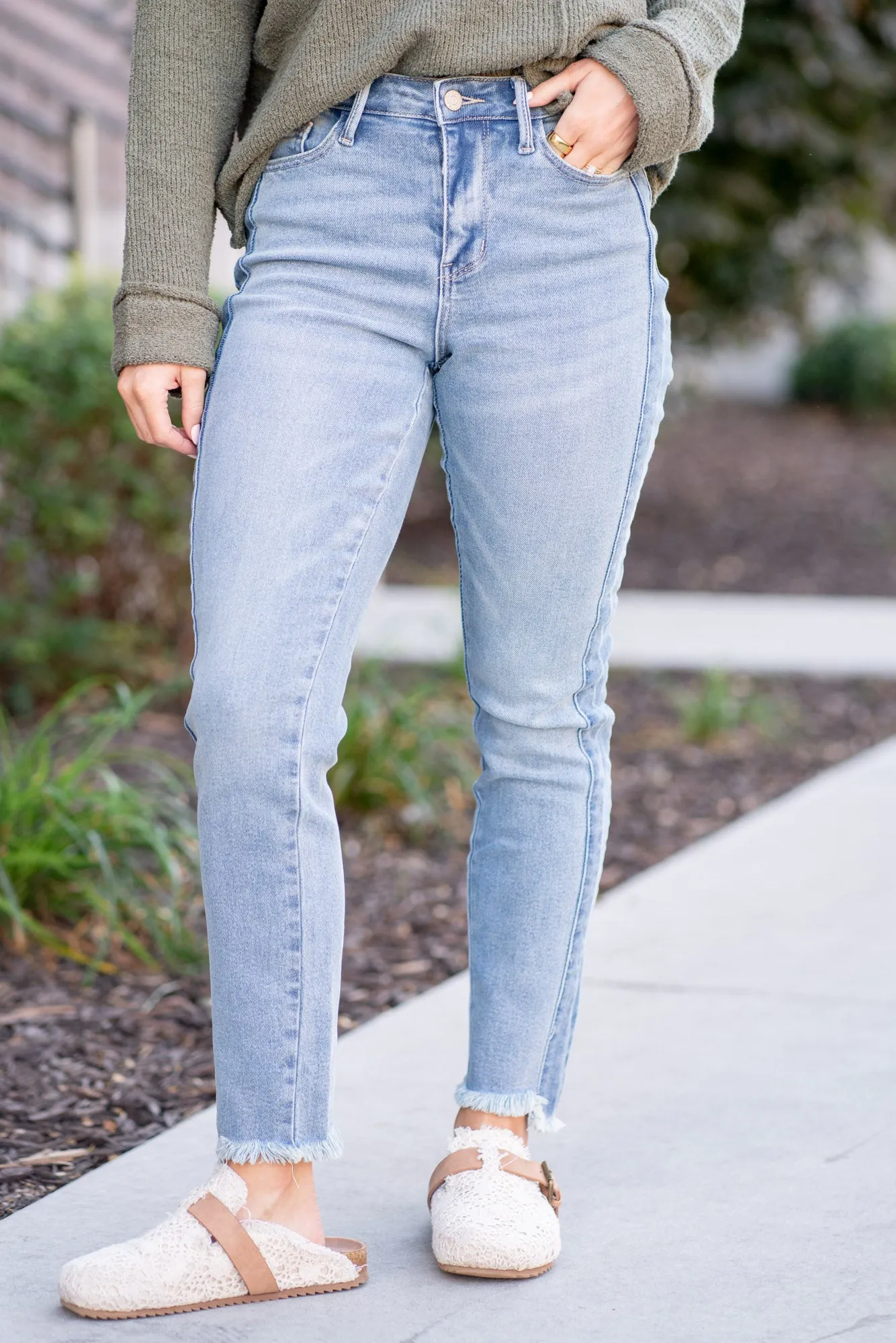 Allison High Rise Side Panel Slim Fit Regular & Plus Sizes