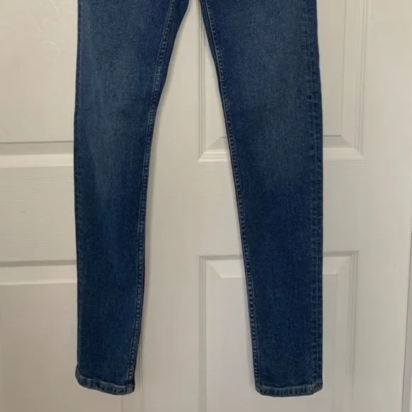 &amp; Other Stories Skinny Jeans Embroidered Rose Jeans Sz US 24