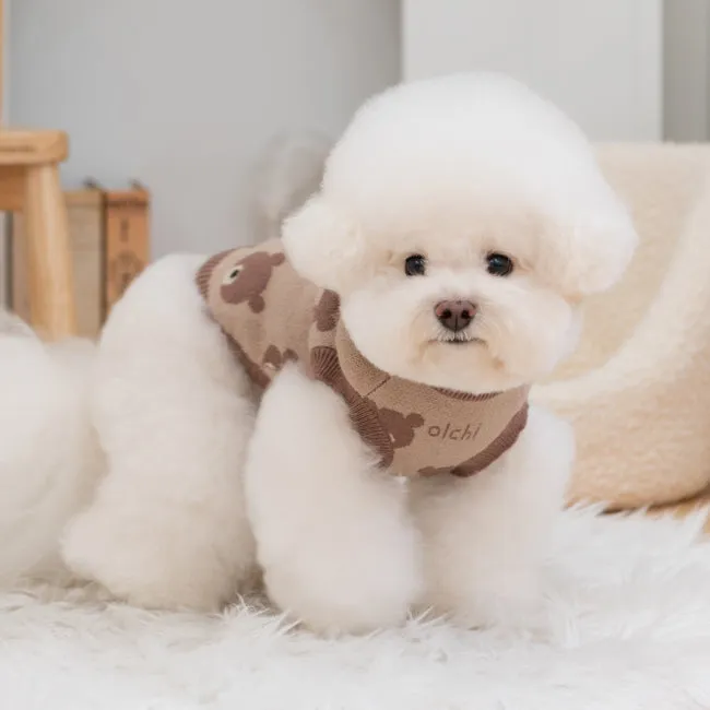 animal friends knit - bear