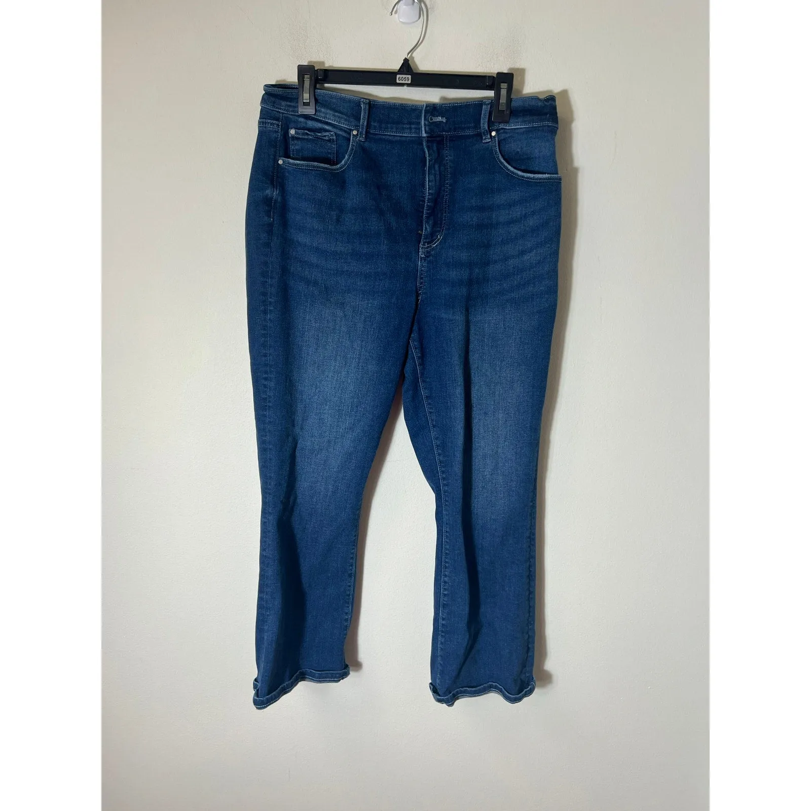 Ann Taylor Blue Straight Leg Blue Jeans Sz 14