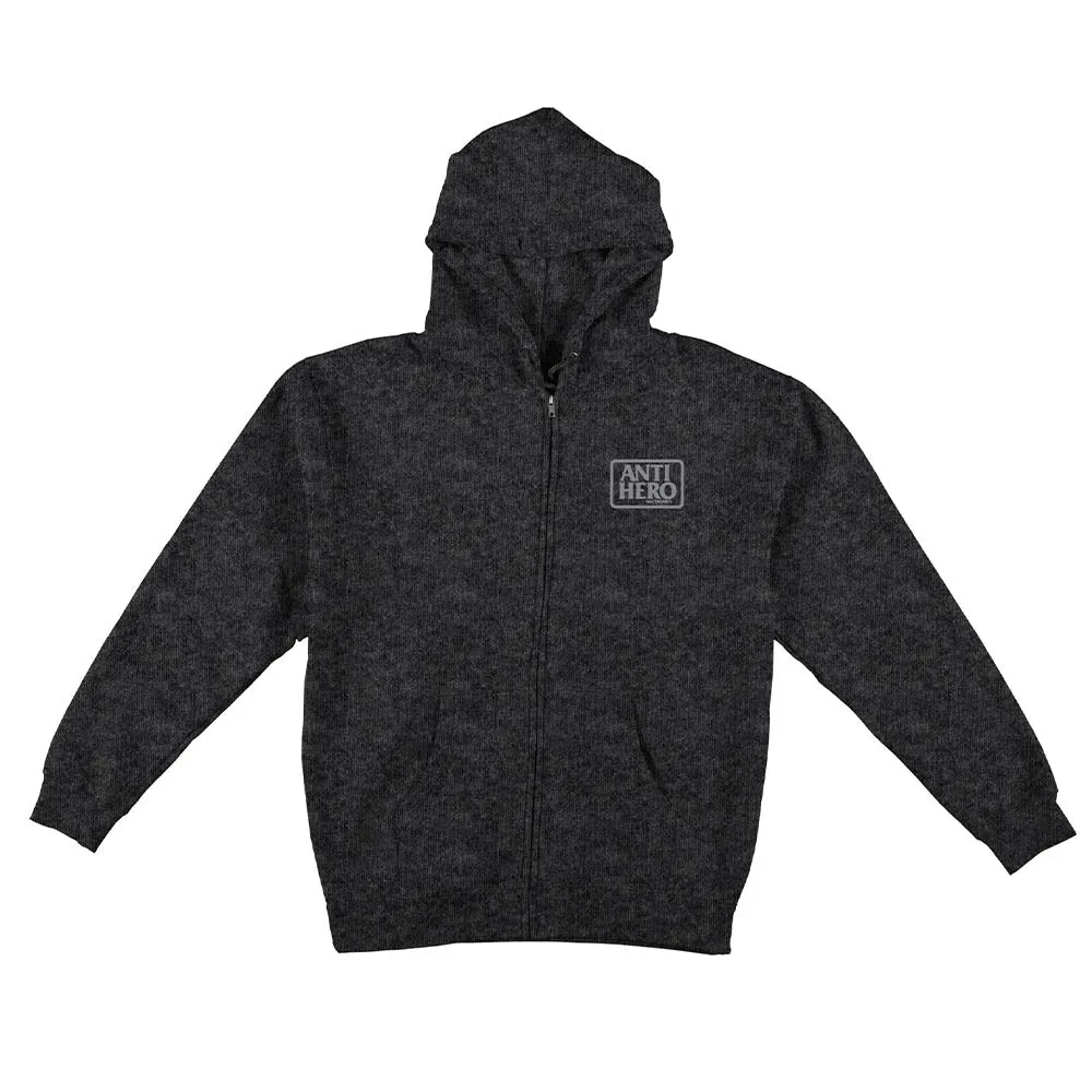 Anti Hero - Reserve Mens Zip Hoodie Charcoal Heather