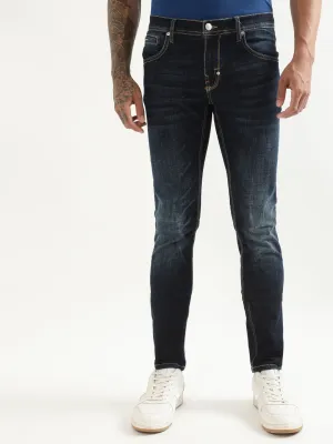 Antony Morato Men Super Skinny Fit Cotton Mid-Rise Stretchable Jeans