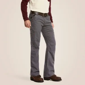 Ariat Men's Flame Resistant M5 Stretch DuraLight Canvas Straight Leg Pant Grey - 10027709