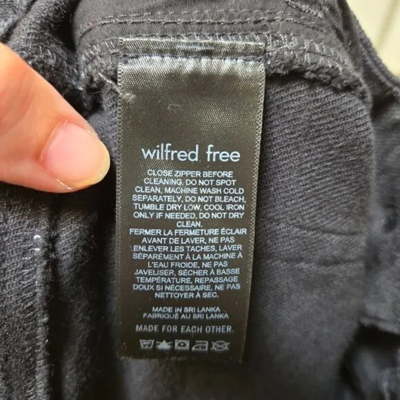 Aritzia Wilfred Free High Waisted Archer Pant Straight Leg Jeans