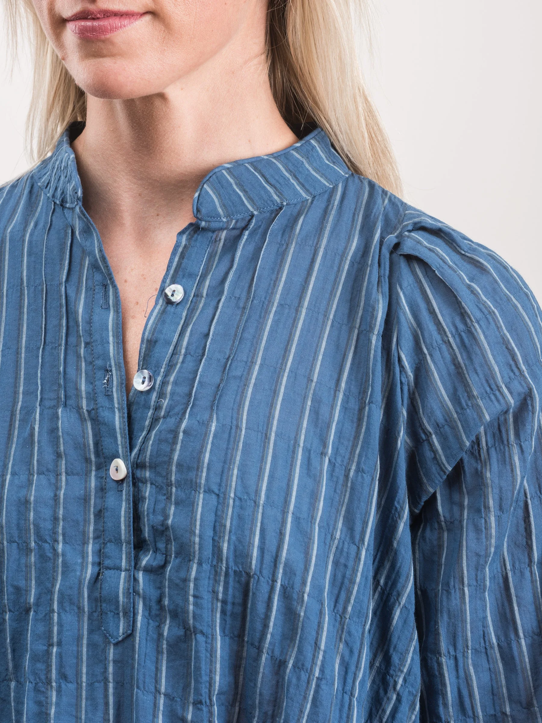 atlin dress - indigo multi