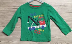 BABY BOY SIZE 18/24 MONTHS - MINI REBEL, Long sleeved, Graphic T-shirt EUC B31