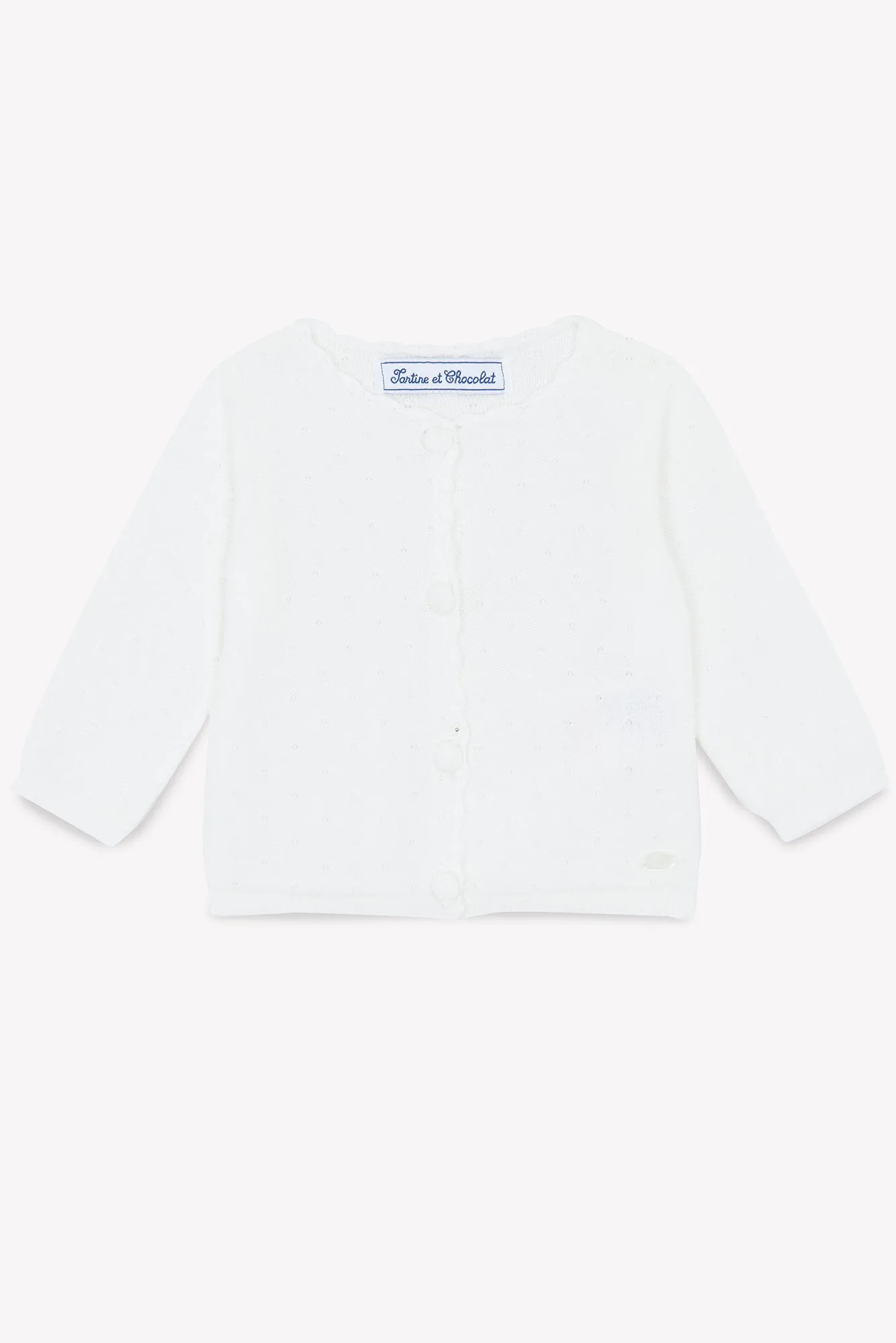 BABY ESPRIT ROMANTIQUE CARDIGAN 4 - Blanc
