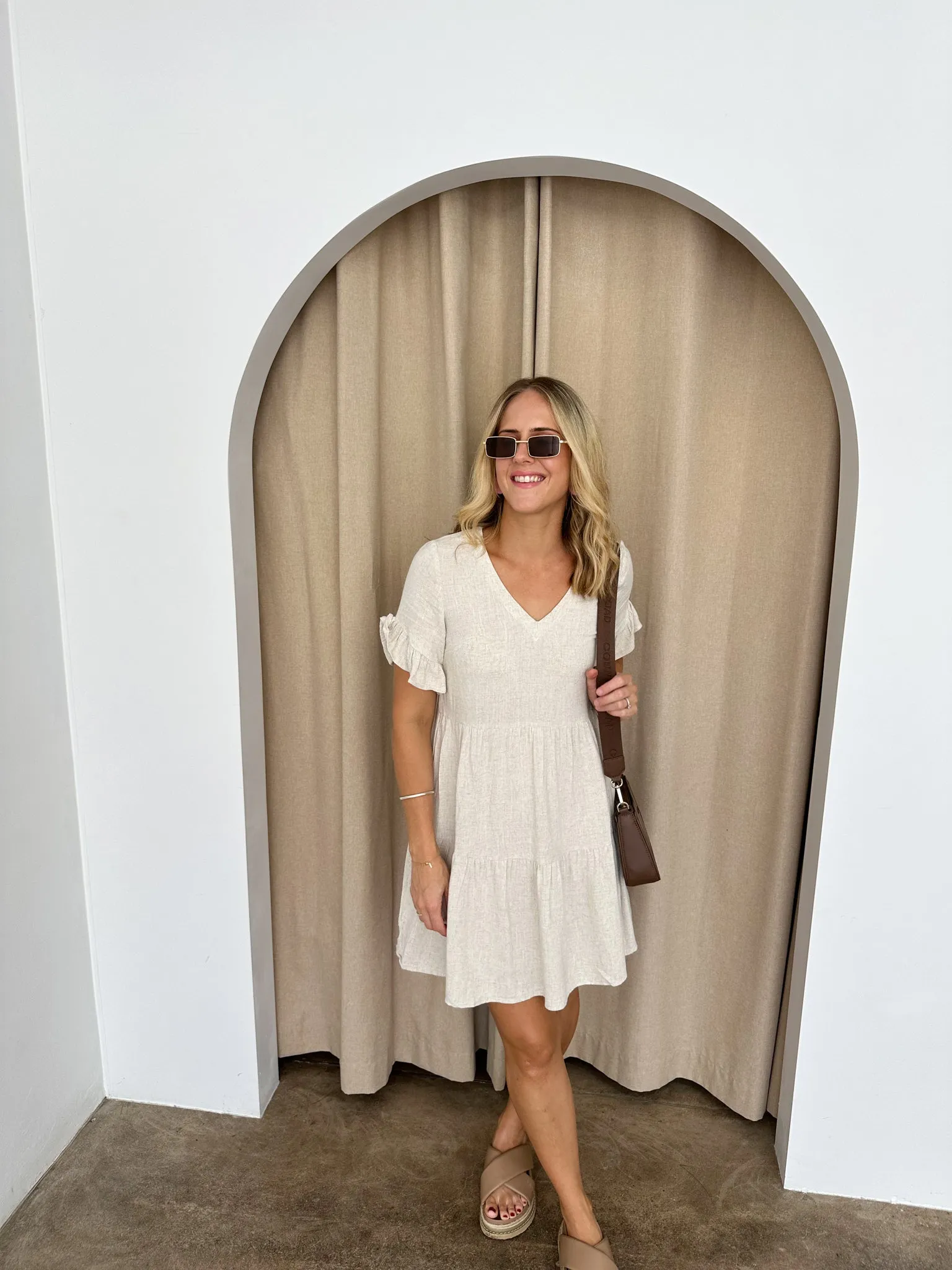 Bailey Dress -Beige