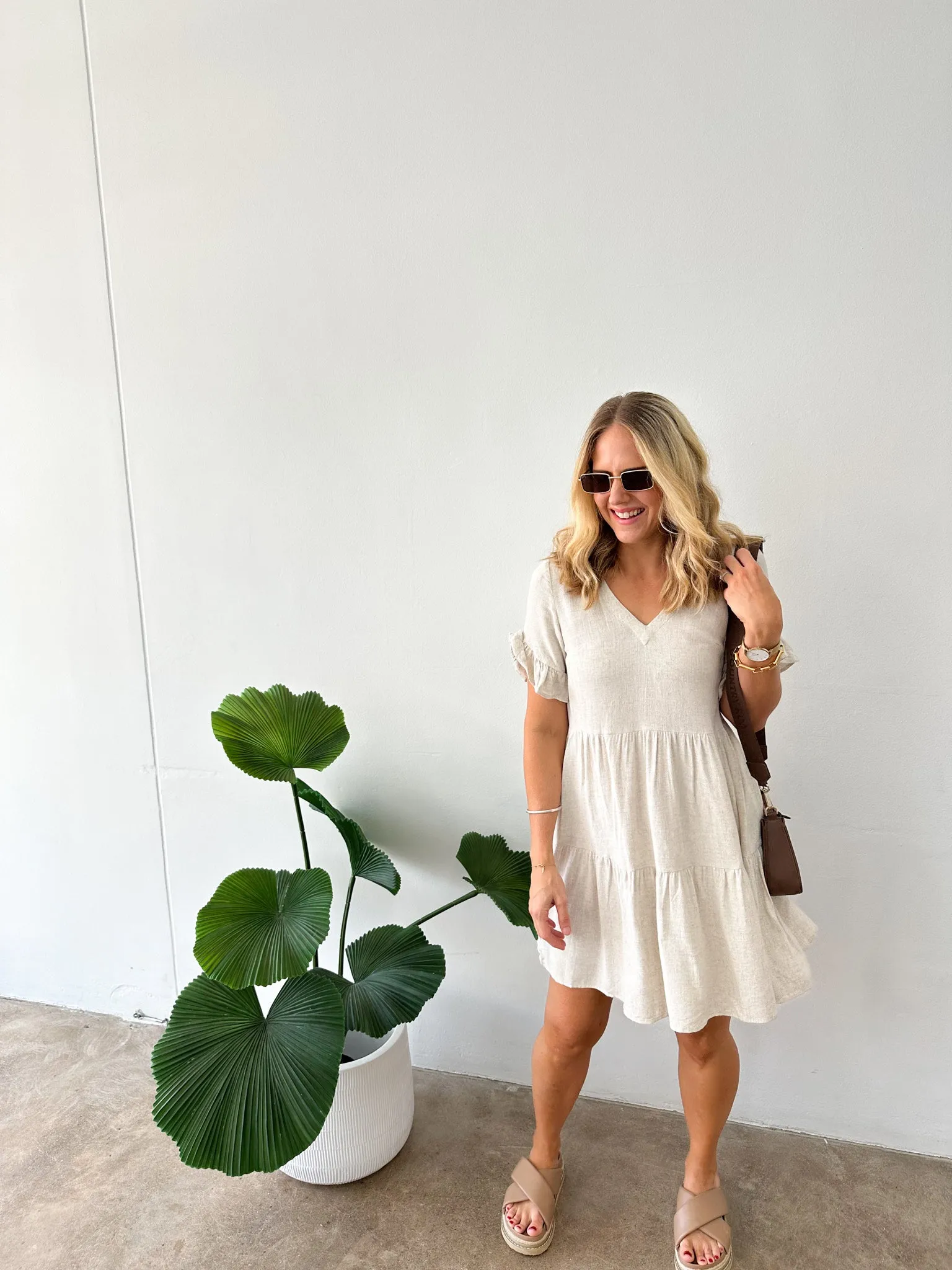 Bailey Dress -Beige