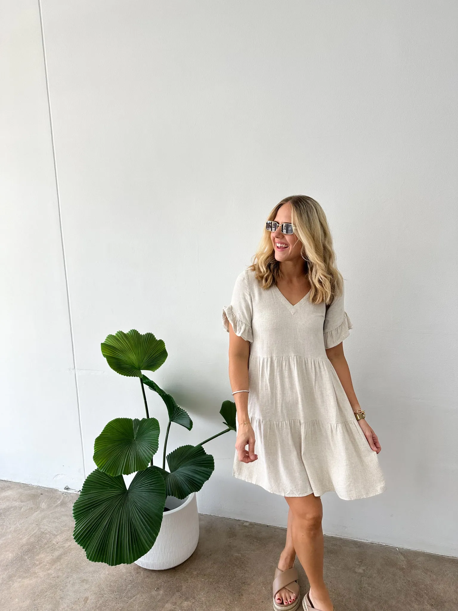 Bailey Dress -Beige