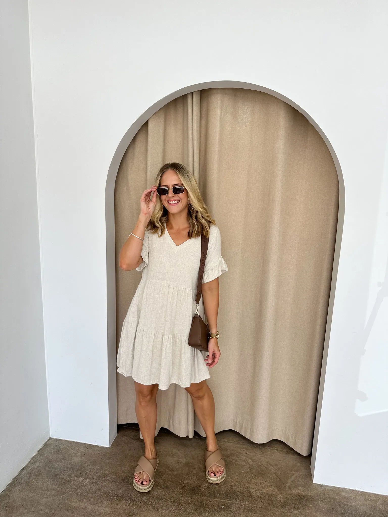 Bailey Dress -Beige