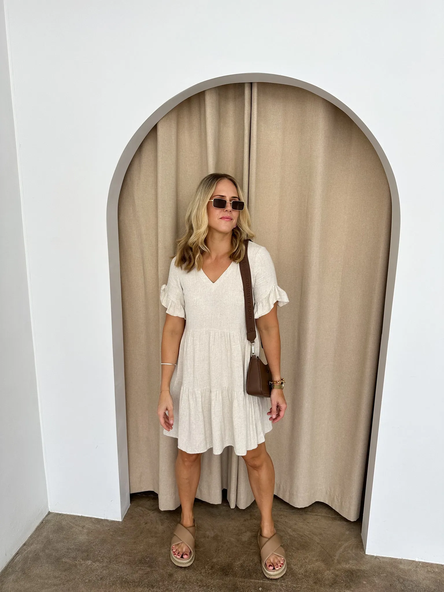 Bailey Dress -Beige