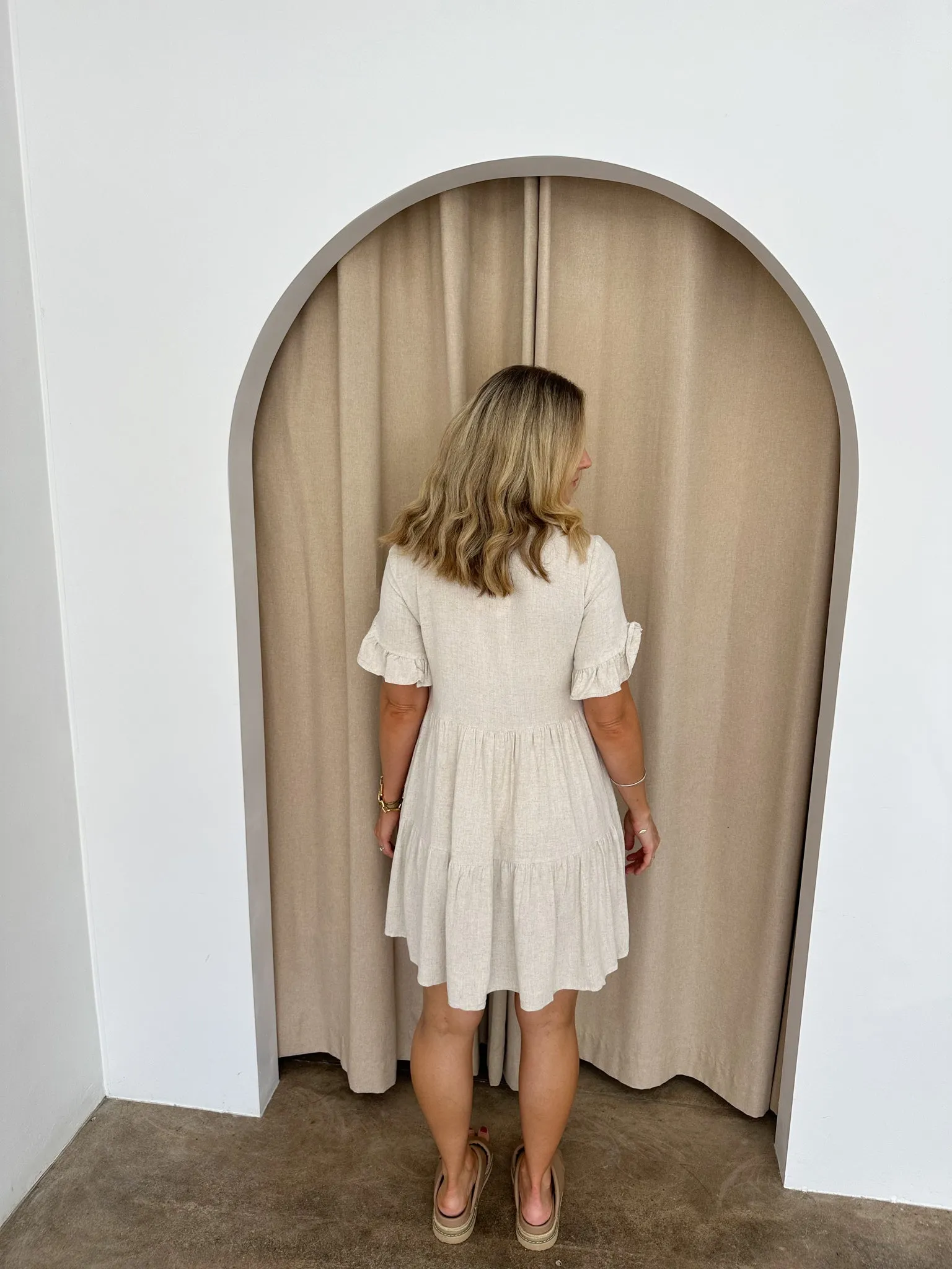 Bailey Dress -Beige