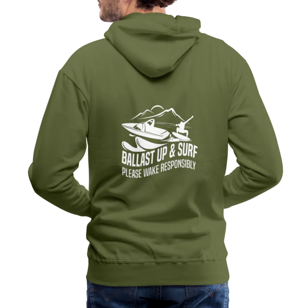 Ballast Up & Surf - Wake Responsibly - Men’s Premium Hoodie