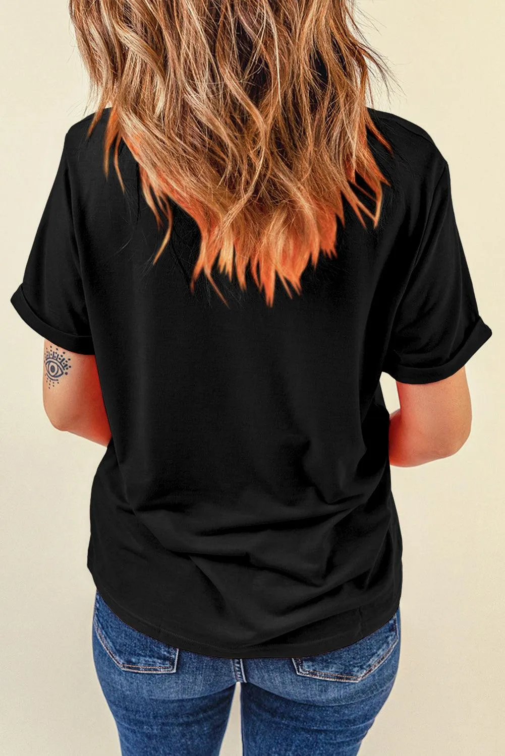 Baseball Bowknot Graphic T-Shirt