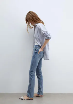 Basic straight-leg jeans - Medium Wash