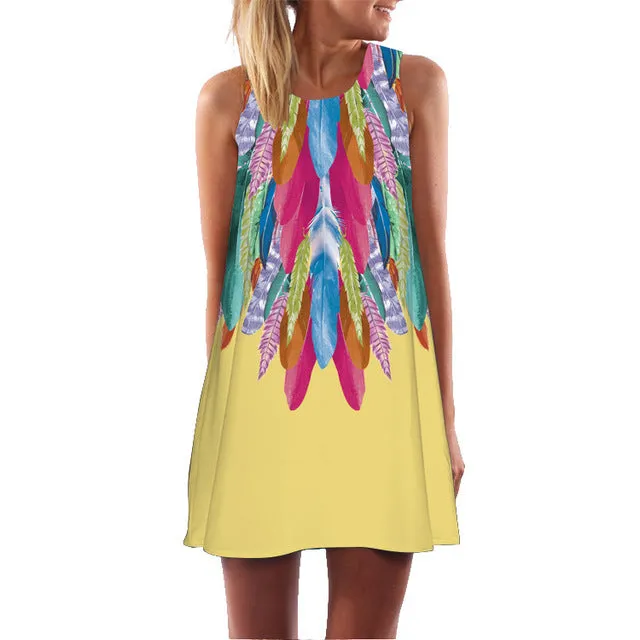Beach Dress Sundress Casual Shift Dresses