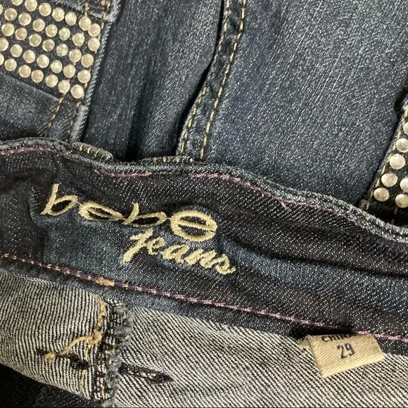 Bebe Dark Wash Skinny Jeans