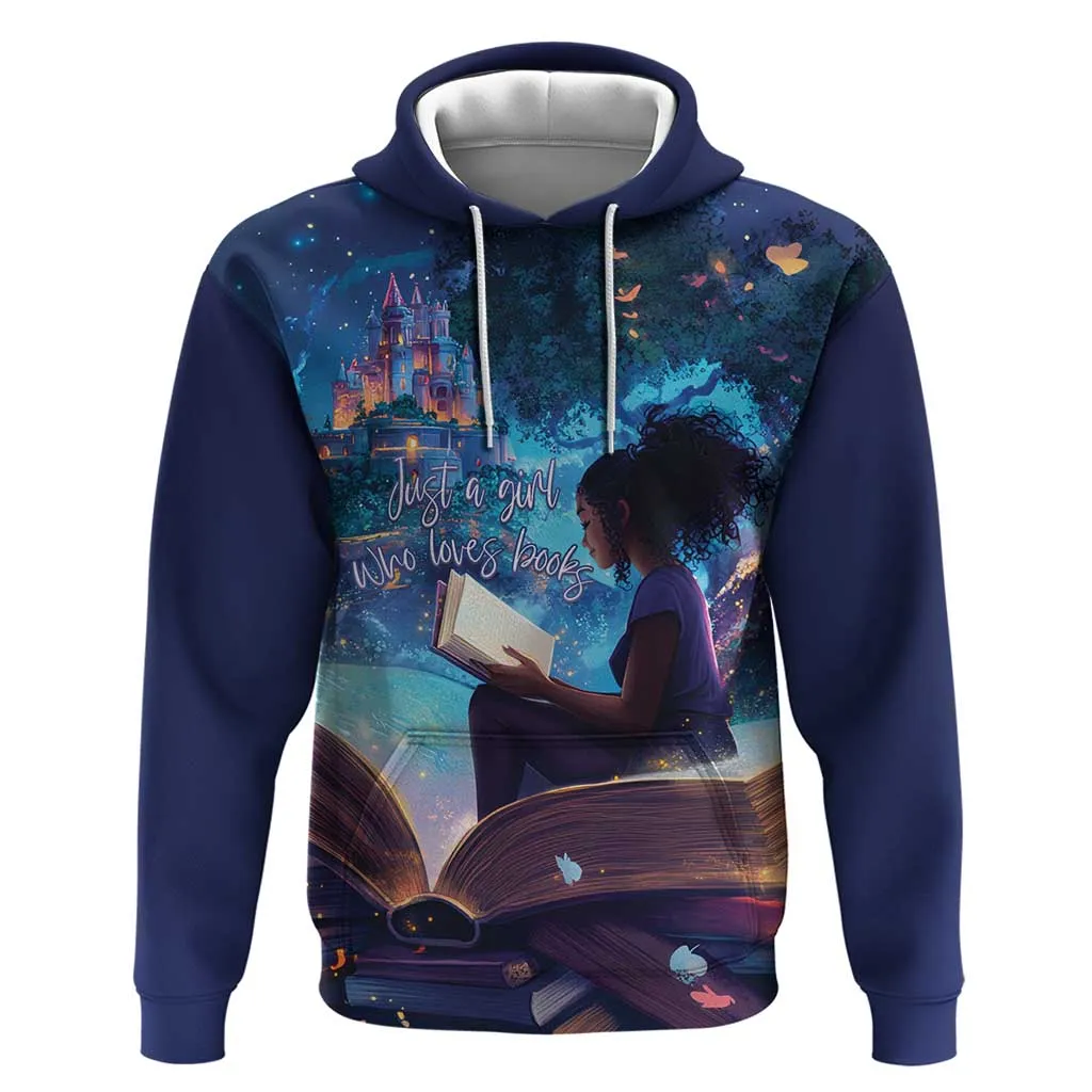 Black Girls Book Lovers Zip Hoodie So Many Books - So Little Time LT15