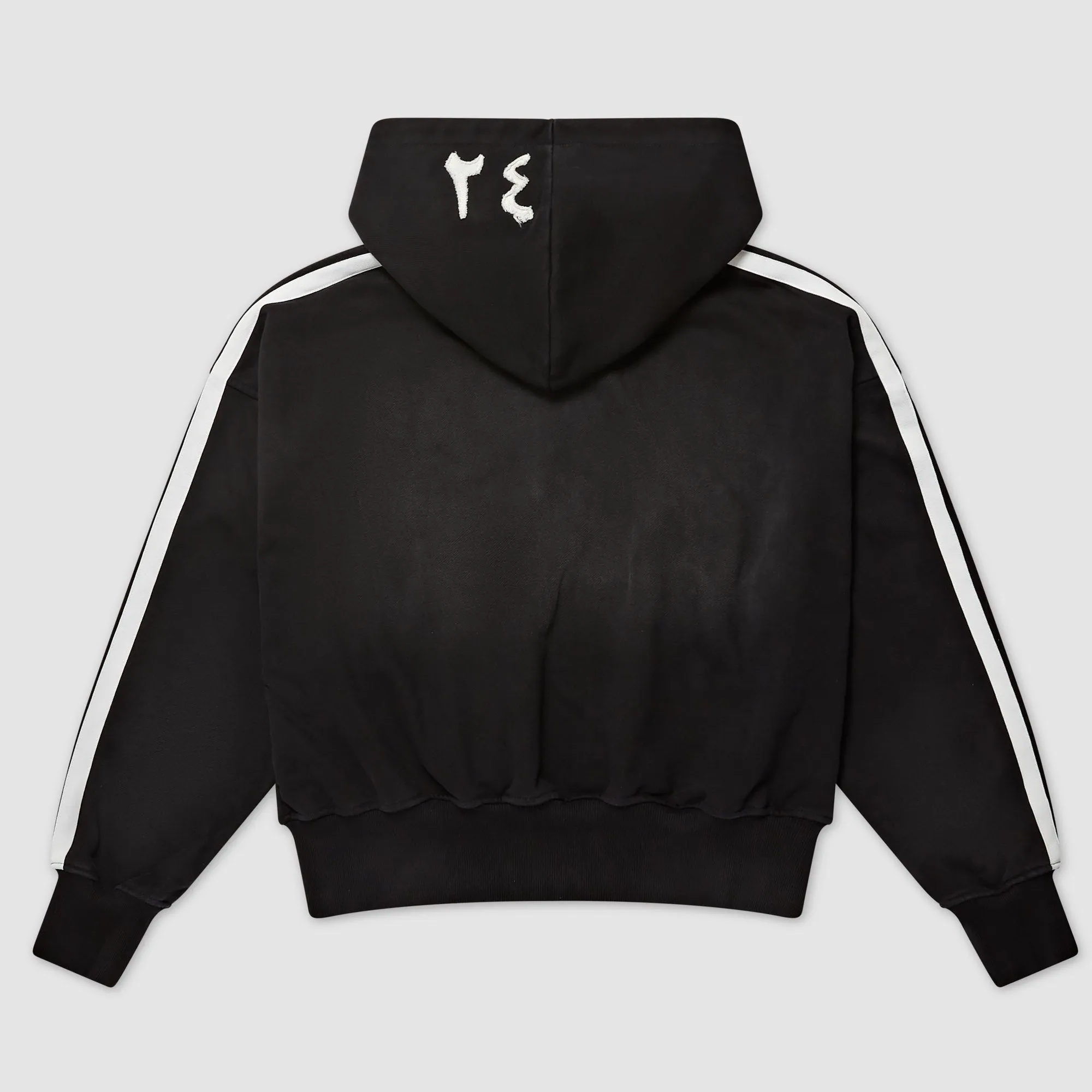 BLACK TRACKLINE ZIP UP